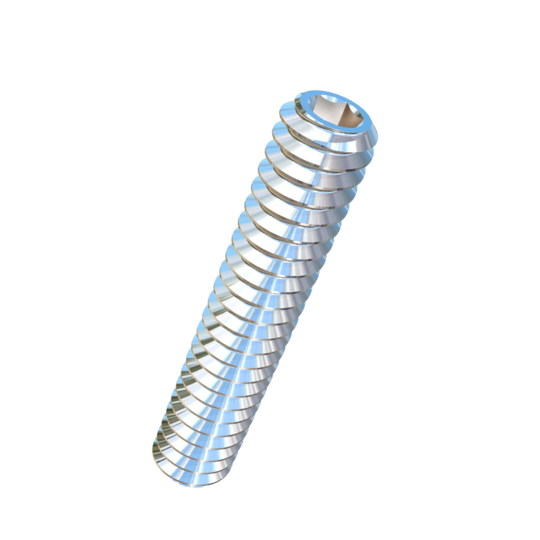 Titanium #10-24 X 1 inch UNC Allied Titanium Set Screw, Socket Drive with Flat Point