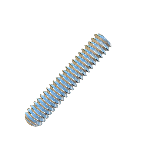 Titanium #10-24 X 1 inch UNC Allied Titanium Set Screw, Socket Drive with Oval Point