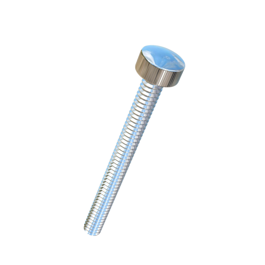 Titanium #10-24 X 2 UNC Knurled Allied Titanium Thumb Screw