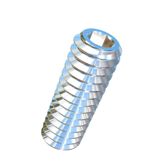 Titanium #5-40 X 3/8 inch UNC Allied Titanium Set Screw, Socket Drive with Flat Point