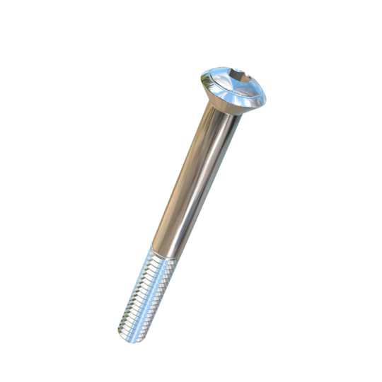 Titanium 1/4-20 X 2-1/2 UNC Oval Head Socket Drive Allied Titanium Cap Screw