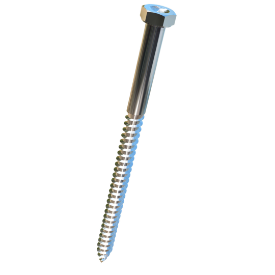 Titanium 3/8 X  6 Dimpled Hex Head Allied Titanium Lag Screw