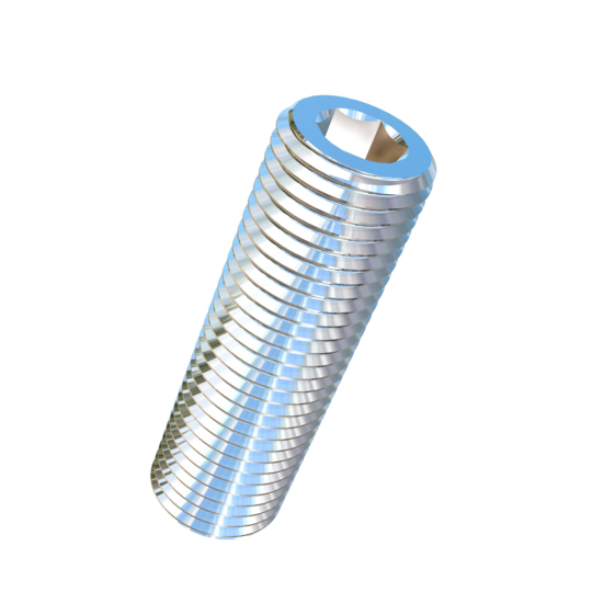 Titanium 3/8-24 X 1-1/4 inch UNF Allied Titanium Set Screw, Socket Drive with Flat Point