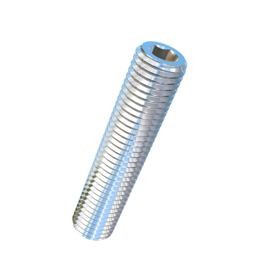 Titanium 5/16-24 X 1-1/2 inch UNF Allied Titanium Set Screw, Socket Drive with Flat Point