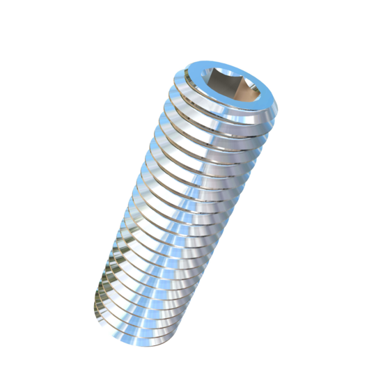 Titanium 5/8-11 X 2 inch UNC Allied Titanium Set Screw, Socket Drive with Flat Point