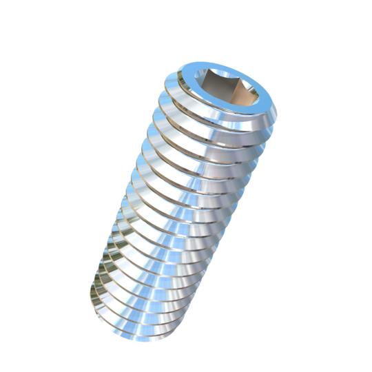 Titanium 7/16-14 X 1-1/4 inch UNC Allied Titanium Set Screw, Socket Drive with Cup Point