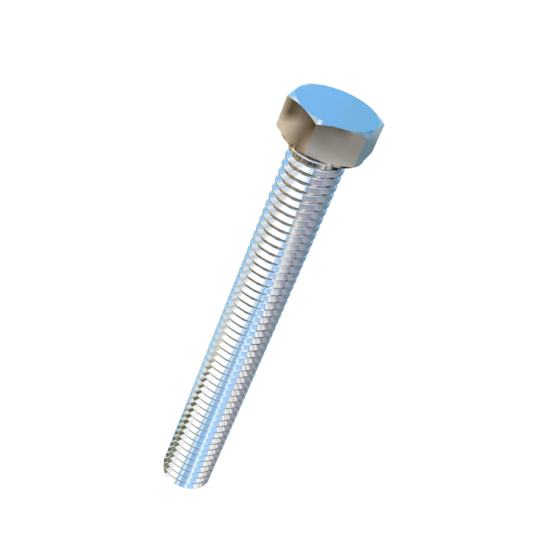 Titanium 7/16-14 X 3-1/2 inch UNC Fully Threaded Allied Titanium Hex Head Bolt (No Dimple)