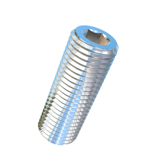 Titanium 7/16-20 X 1-1/4 inch UNF Allied Titanium Set Screw, Socket Drive with Cup Point