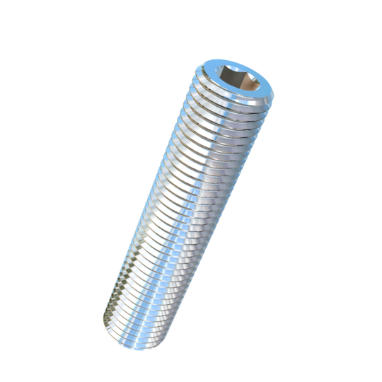 Titanium 7/16-20 X 2 inch UNF Allied Titanium Set Screw, Socket Drive with Flat Point