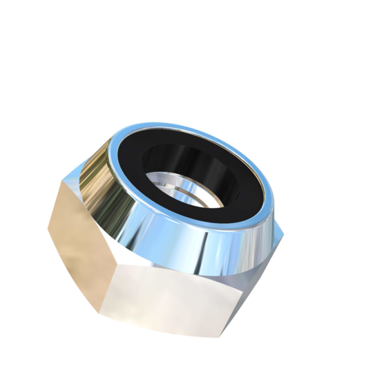 Titanium M10-1.5 Pitch Allied Titanium Hex Lock Nut, Low Profile