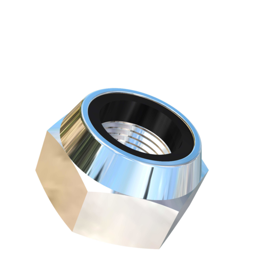 Titanium M12-1 Pitch Allied Titanium Hex Lock Nut, Low Profile