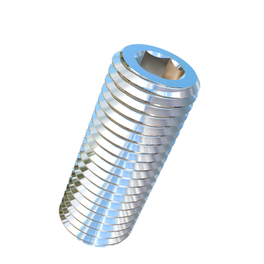 Titanium M16-2 Pitch X 40mm Allied Titanium Set Screw, Socket Drive with Flat Point