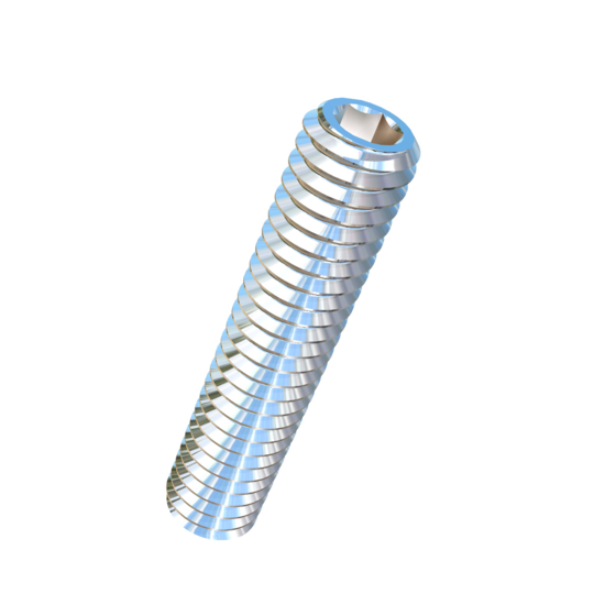 Titanium M2.5-0.45 Pitch X 12mm Allied Titanium Set Screw, Socket Drive with Flat Point