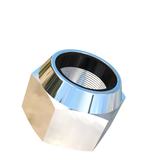 Titanium M24-1 Pitch Allied Titanium Hex Nylock Nut