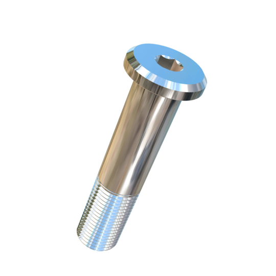 Titanium M8-0.75 X 36mm Low Head Socket Drive Allied Titanium Cap Screw with 21.80mm unthreaded shank