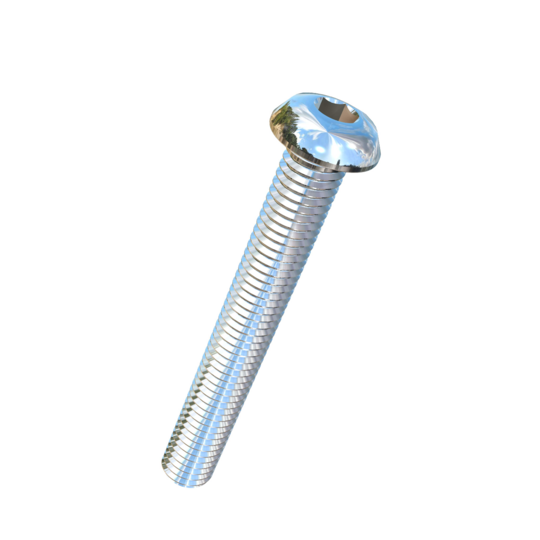 Titanium M8-1.25 Pitch X 60mm Button Head Socket Drive Allied Titanium Machine Screw